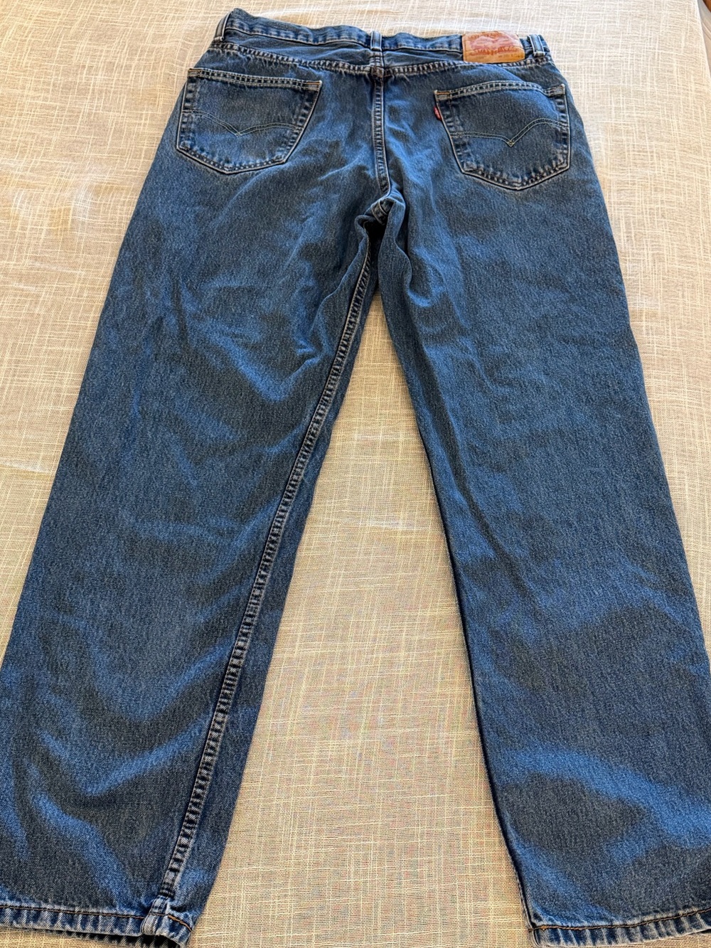 Levi’s 550 Relaxed Fit Jeans Men’s 36x34 Blue Medium Wash Straight Leg - Picture 6 of 11